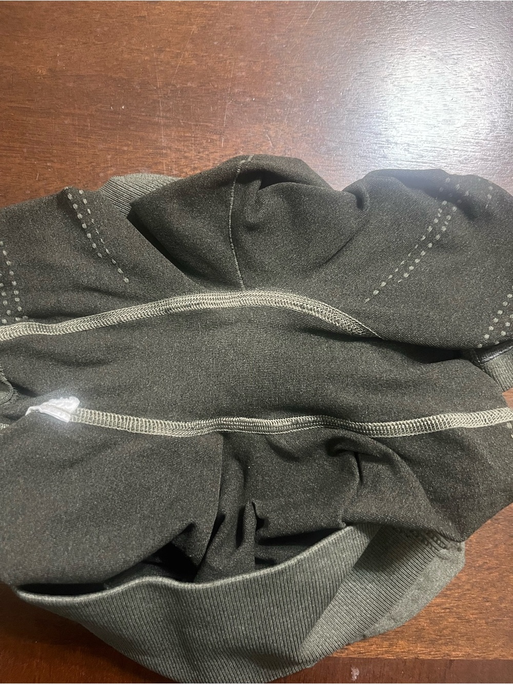 Gymshark Olive Green Seamless High-Waist Bike Shorts - Picture 4 of 4